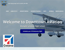 Tablet Screenshot of downtownaviation.com